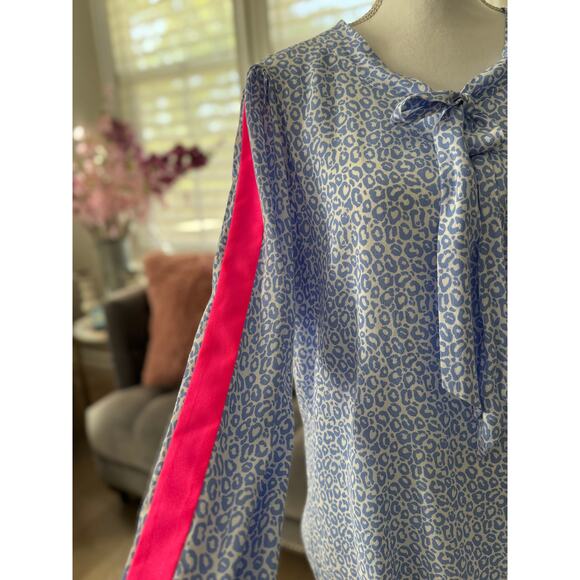 MSRP $138 Saks Sail to Sable Printed Blouse Size L | SAME DAY SHIP or NEXT DAY - Picture 2 of 6